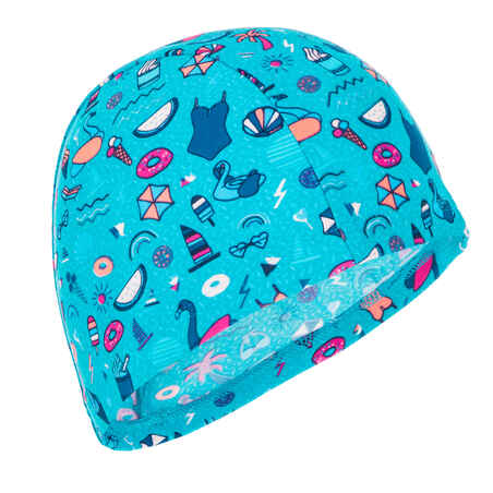 Bonnet de bain maille print taille S all playana light blue