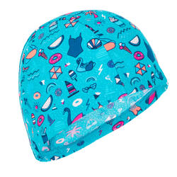 Mesh Swim Cap Print Size S all playana light blue