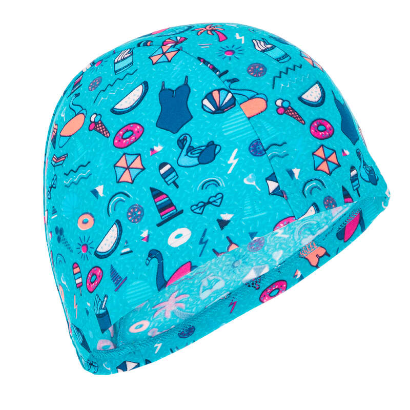 NABAIJI Mesh Swim Cap Print Size S all playana light blue...