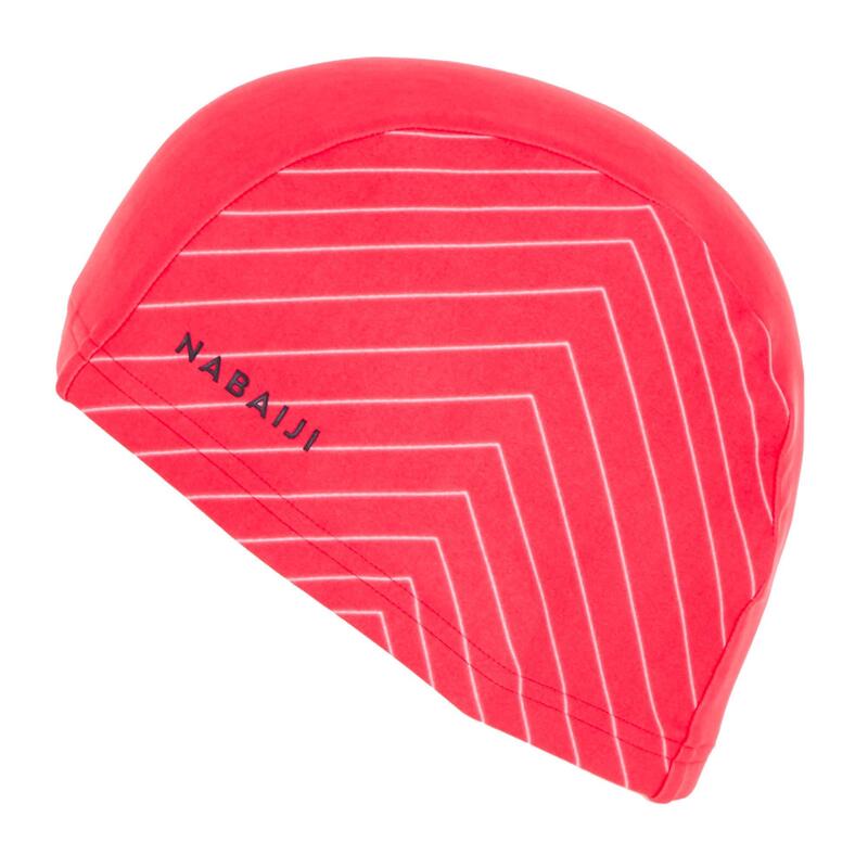 Bonnet de bain maille print taille L Chev coral