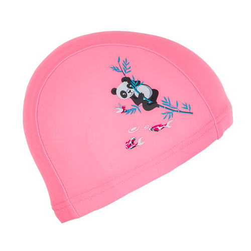 Bonnet De Bain Bebe Imprime Pandas Rose Clair En Maille Pour Les Clubs Et Collectivites Decathlon Pro