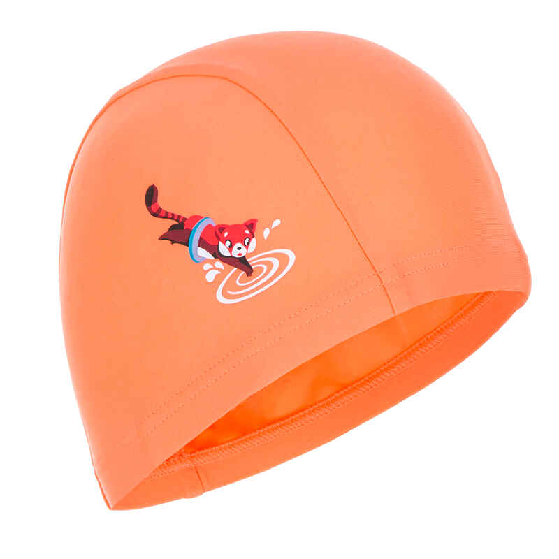 Badekappe Stoff Print Red Panda Größe S orange Badekappe Stoff Print Red Panda Größe S orange