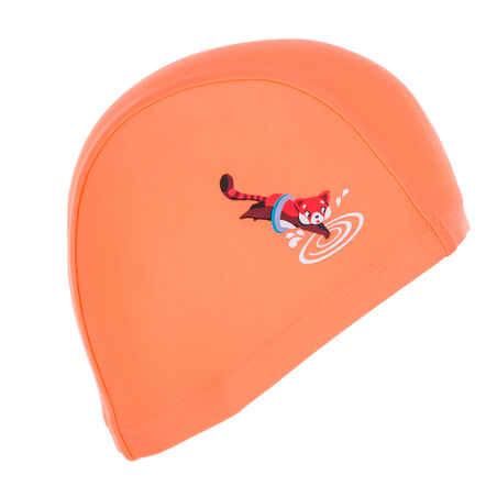 Mesh Swim Cap Print Size S red panda orange