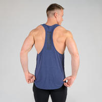 גופיית Stringer להרמת משקולות - כחול