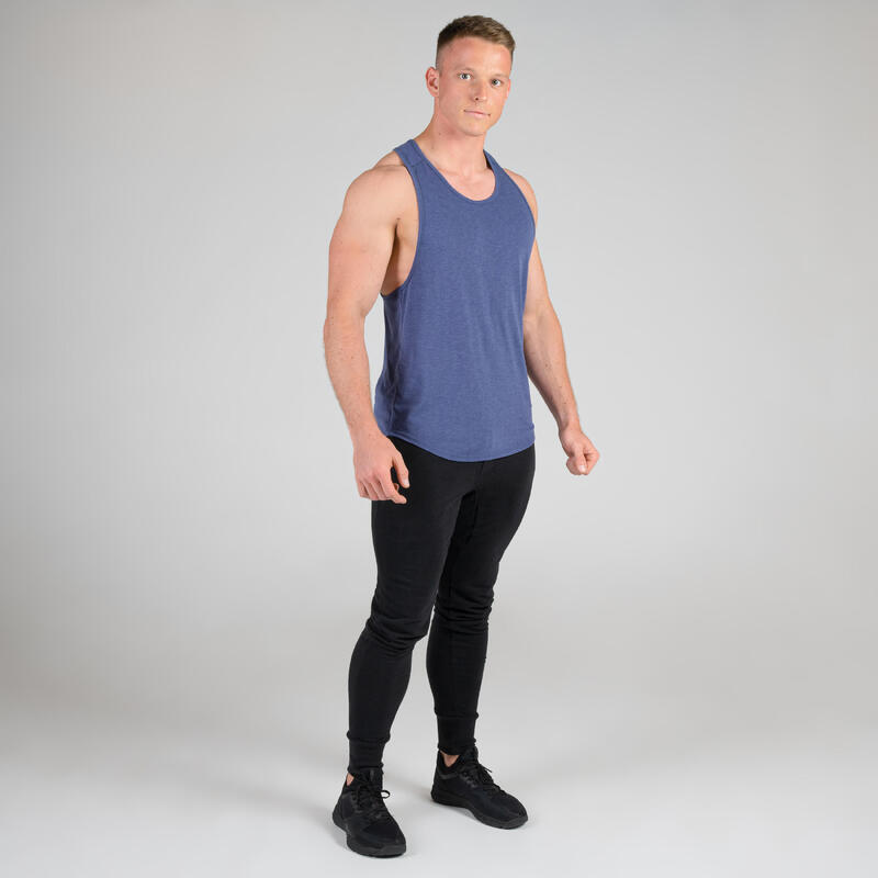 Férfi fitnesz stringer atléta trikó
