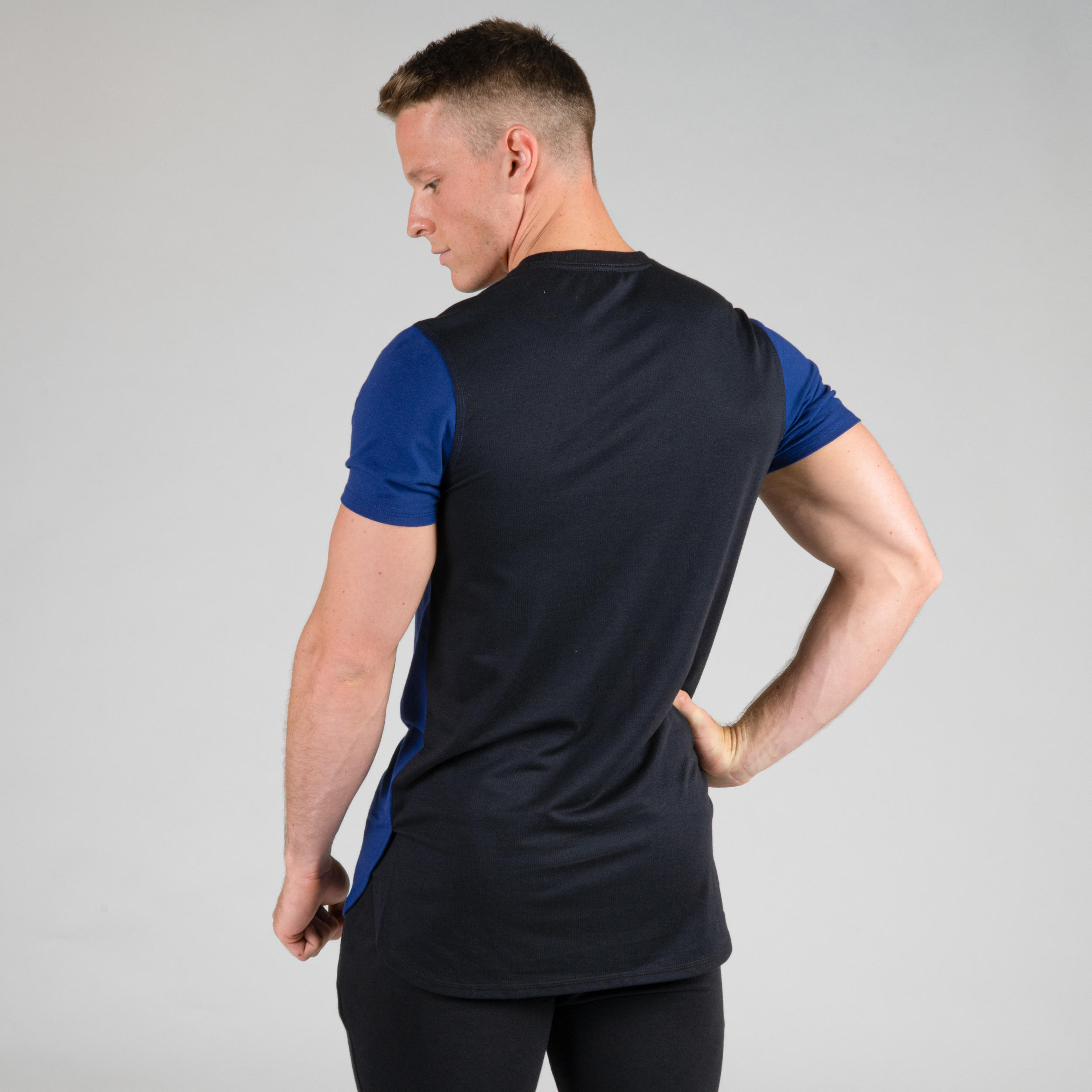 Weight Training Chest Day T-Shirt - Blue 6/14