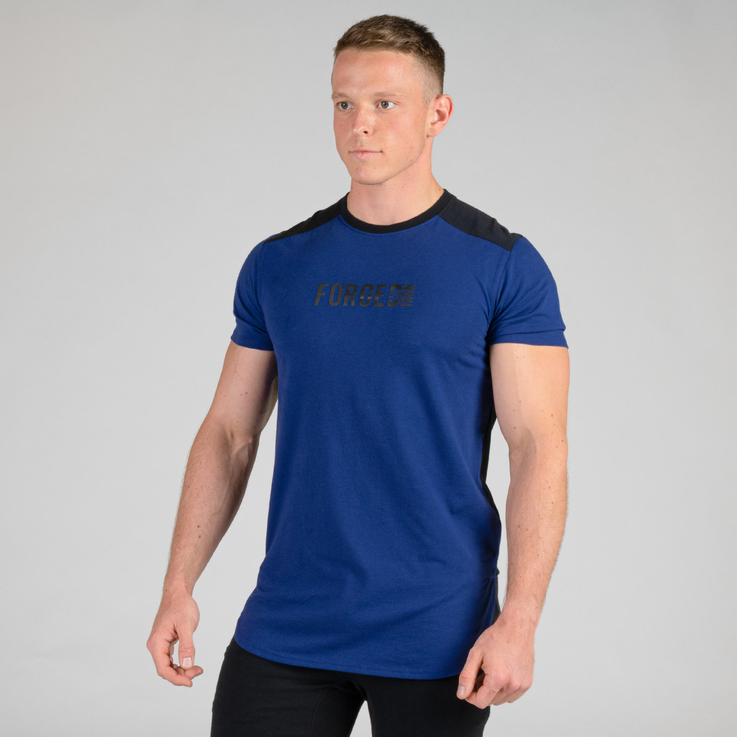 Weight Training Chest Day T-Shirt - Blue 2/14