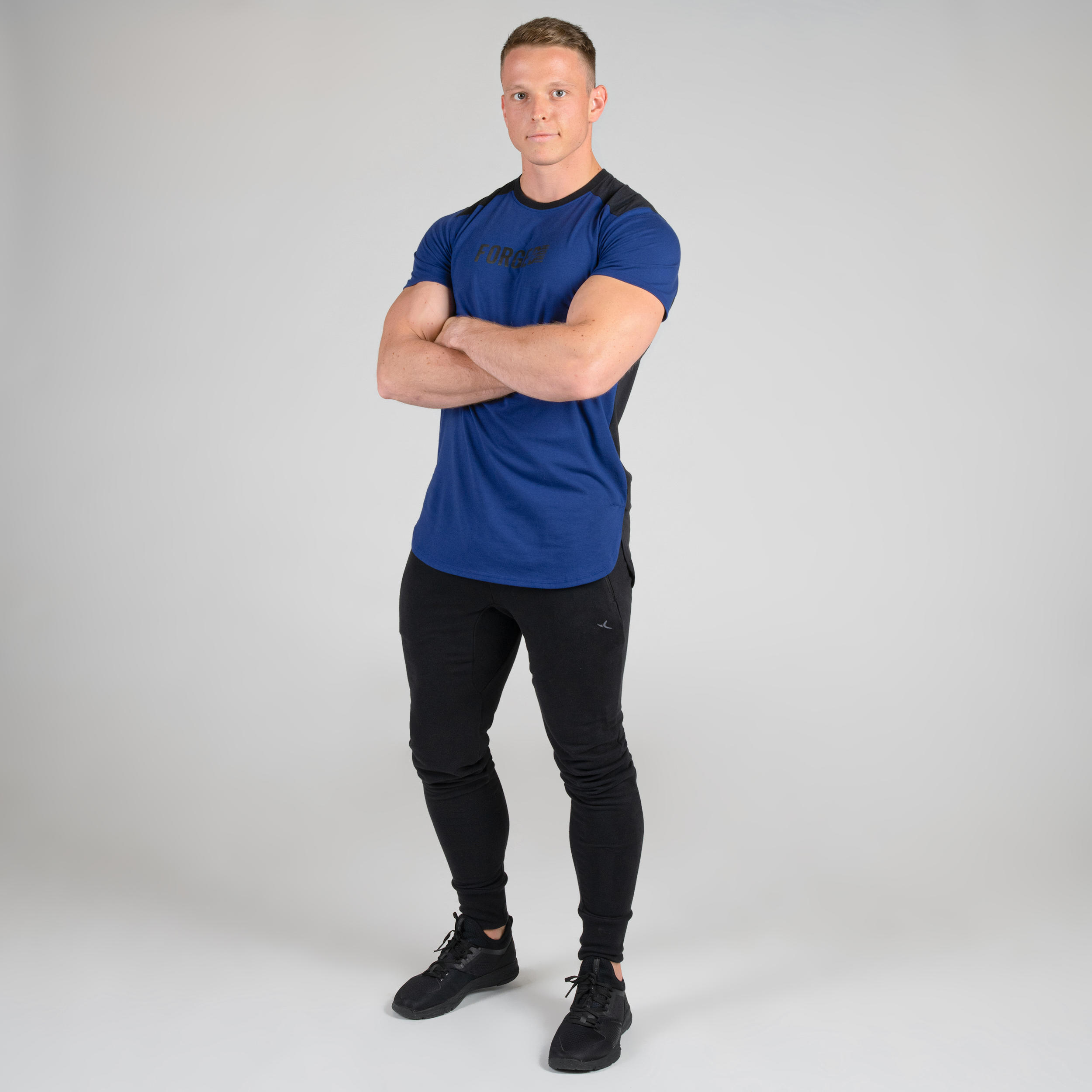Weight Training Chest Day T-Shirt - Blue 5/14