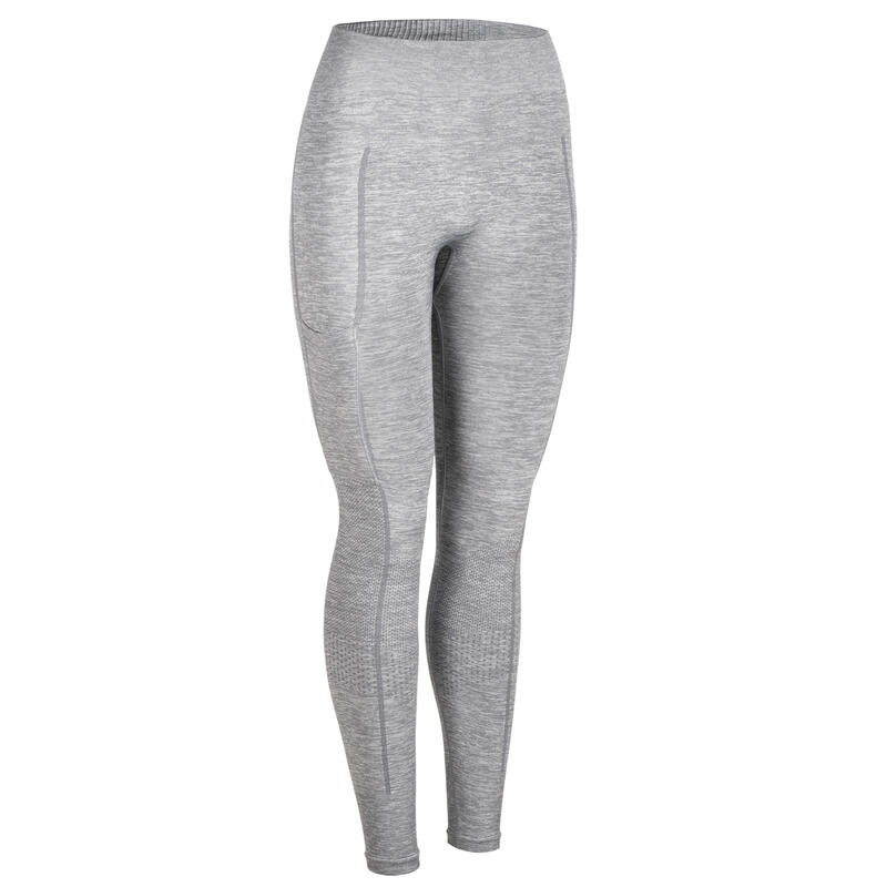 LEGGING FEMME PUSH UP MUSCULATION GRIS AVEC POCHE