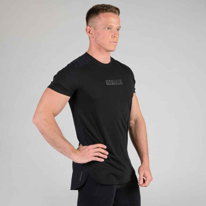 Weight Training Chest Day T-Shirt - Black