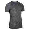 Kompressionsshirt Fitness Cardio grau meliert