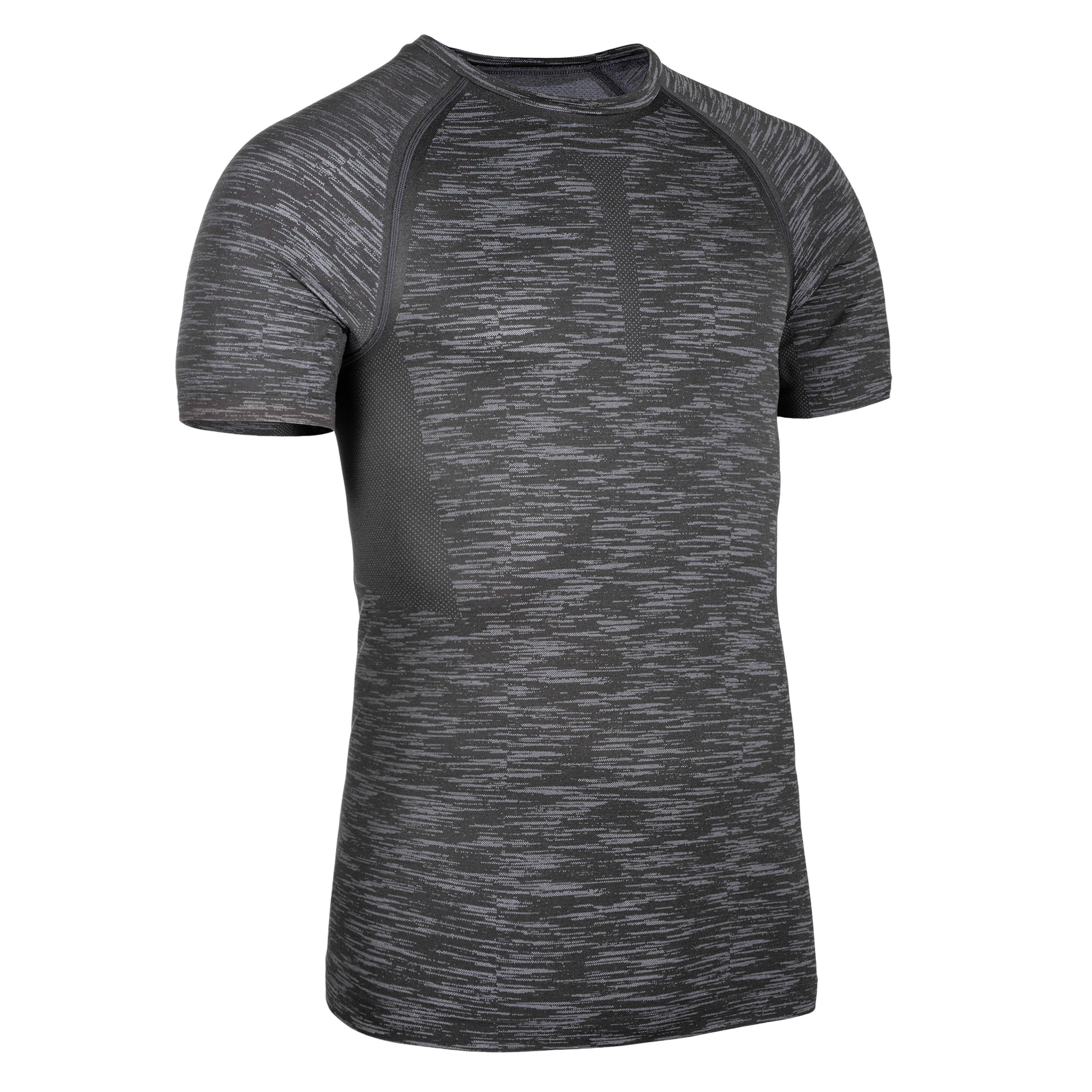 Men's Breathable Short-Sleeved Crew Neck Weight Training Compression T-Shirt - Grey 2/10