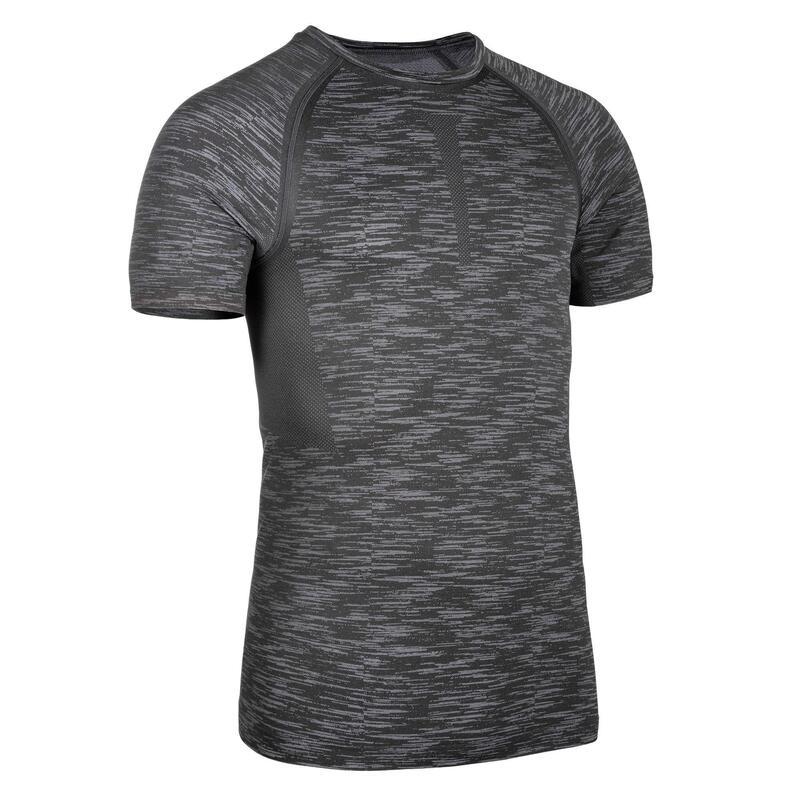 T SHIRT COMPRESSION MUSCULATION CHINE GRIS