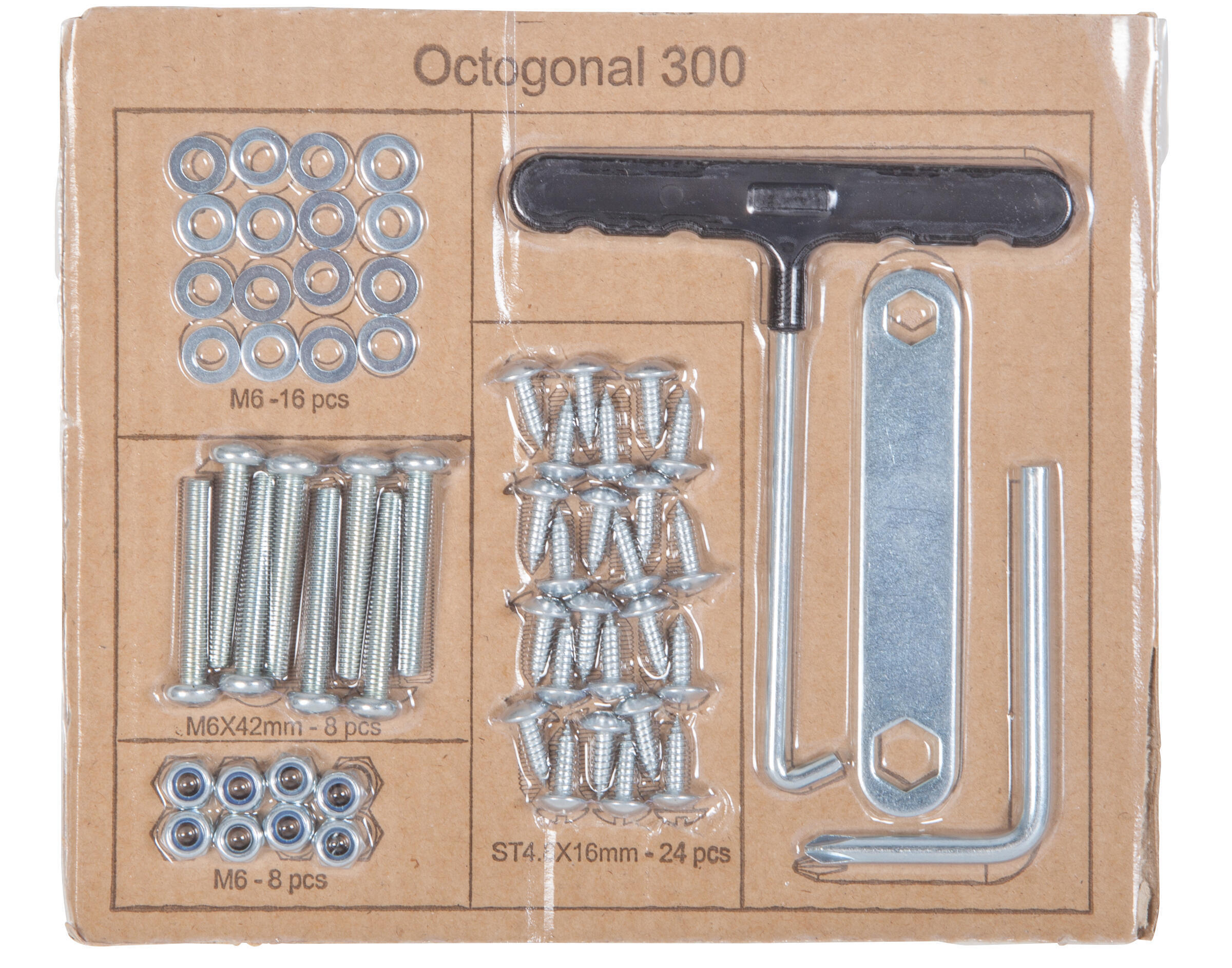Octagonal 300 screws kit