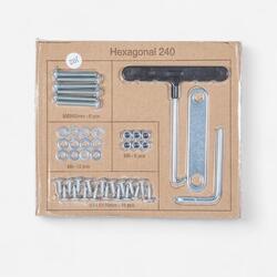 Kit visserie montage, pièce détachée trampoline, Hexagonal 240