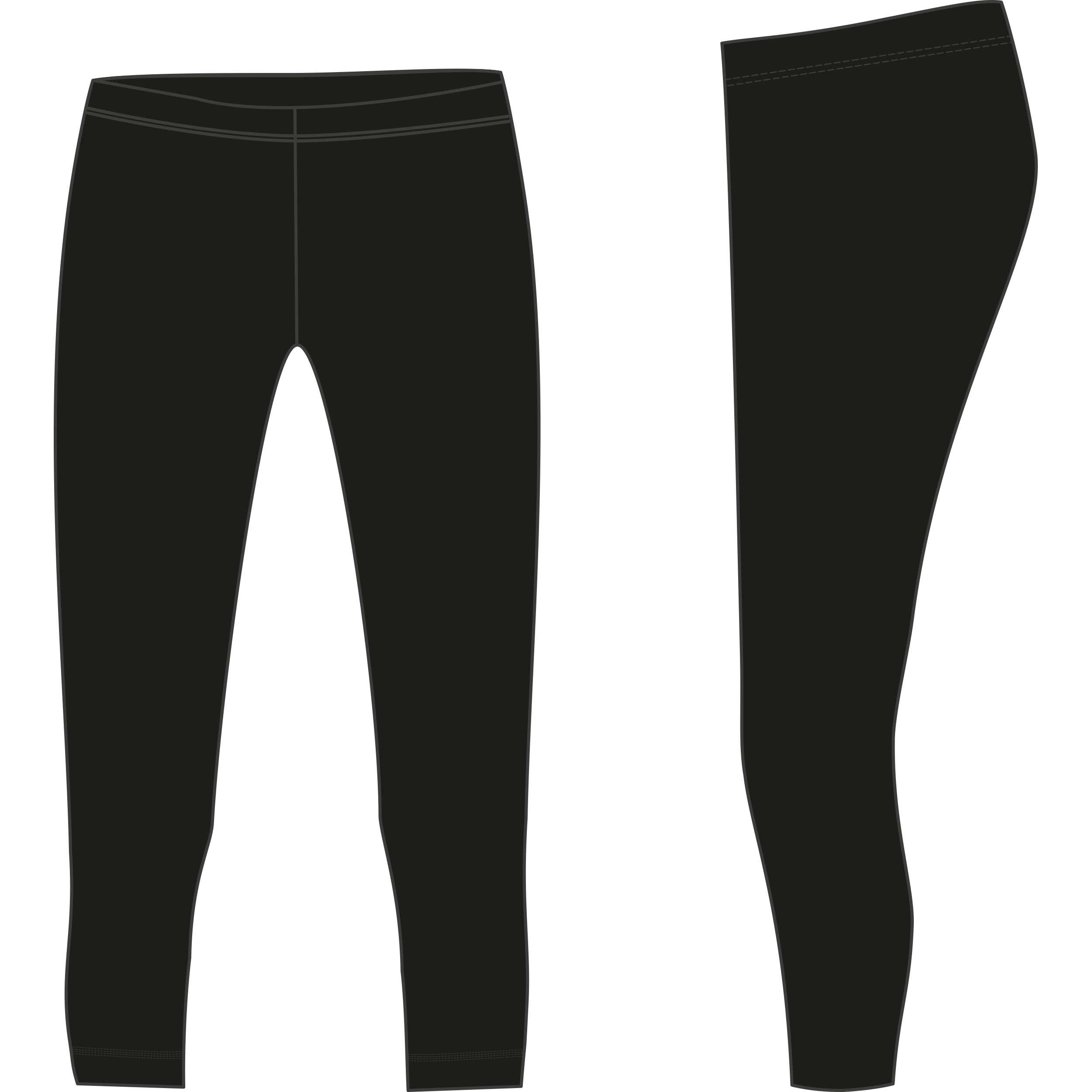 Mallas Leggings Niña y Niño 100 Gimnasia Negro 5/5