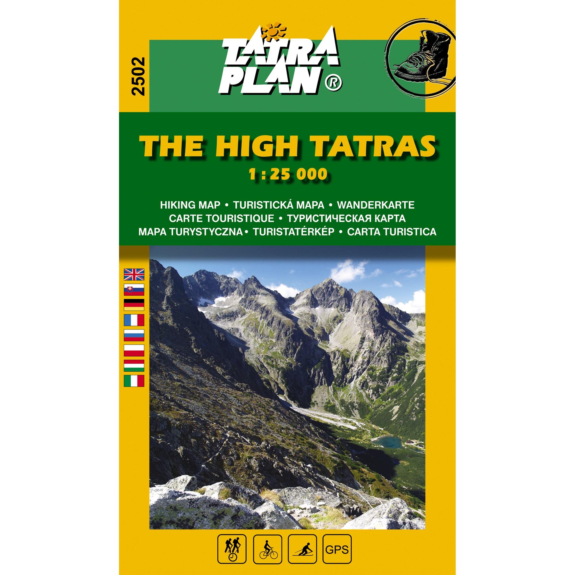 Cartographia Magas-Tátra turistatérkép 1:25 000 / Vysoké Tatry Tatra Plan (2018)