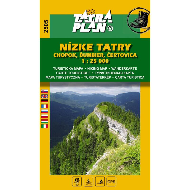 Alacsony-Tátra, Chopok turistatérkép 1:25000