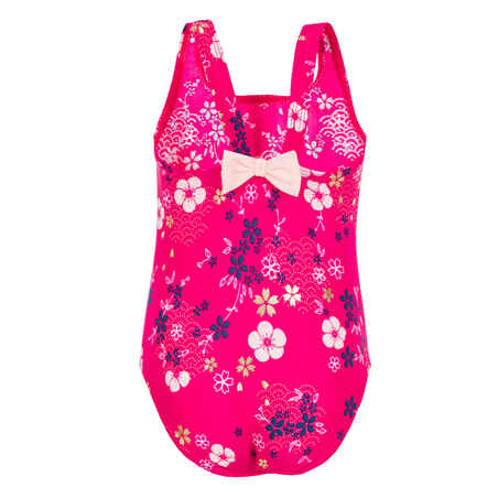 Badeanzug Babys/Kleinkinder Mädchen bedruckt Blumen rosa 