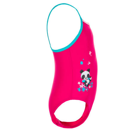 Maillot De Bain Bebe Fille Une Piece Rose Avec Imprime Panda Decathlon Tunisie