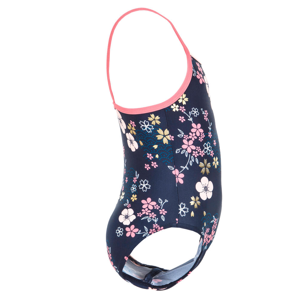 Maillot de bain bébé fille une pièce rose avec imprimé Panda