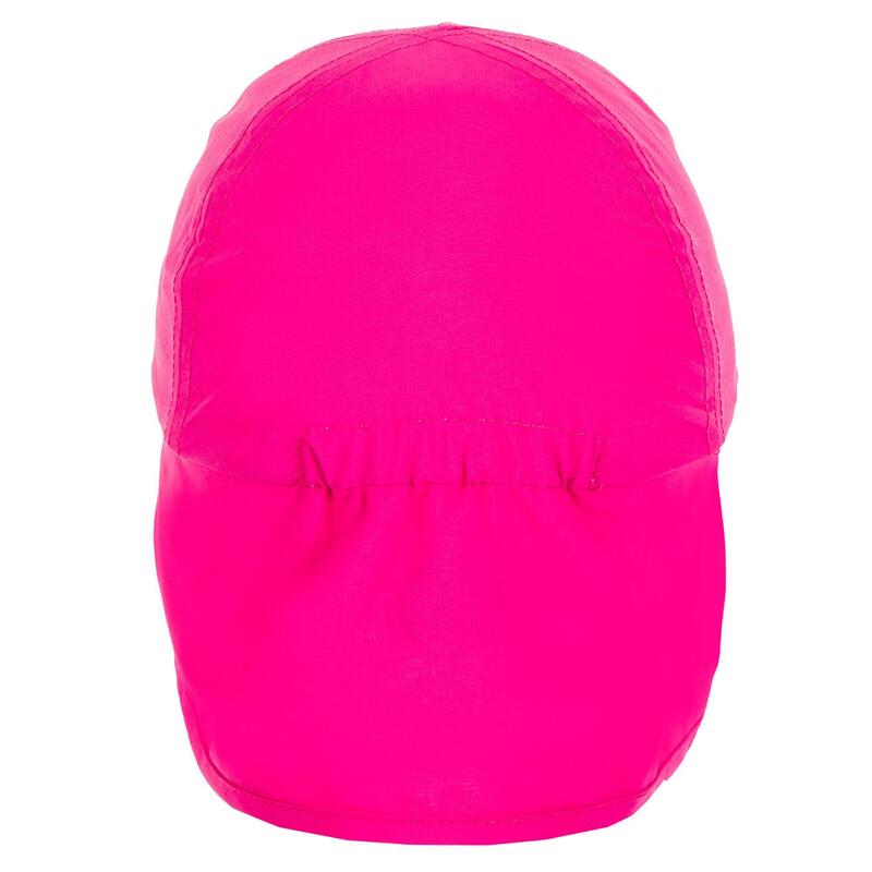 Casquette anti UV bébé nageur rose