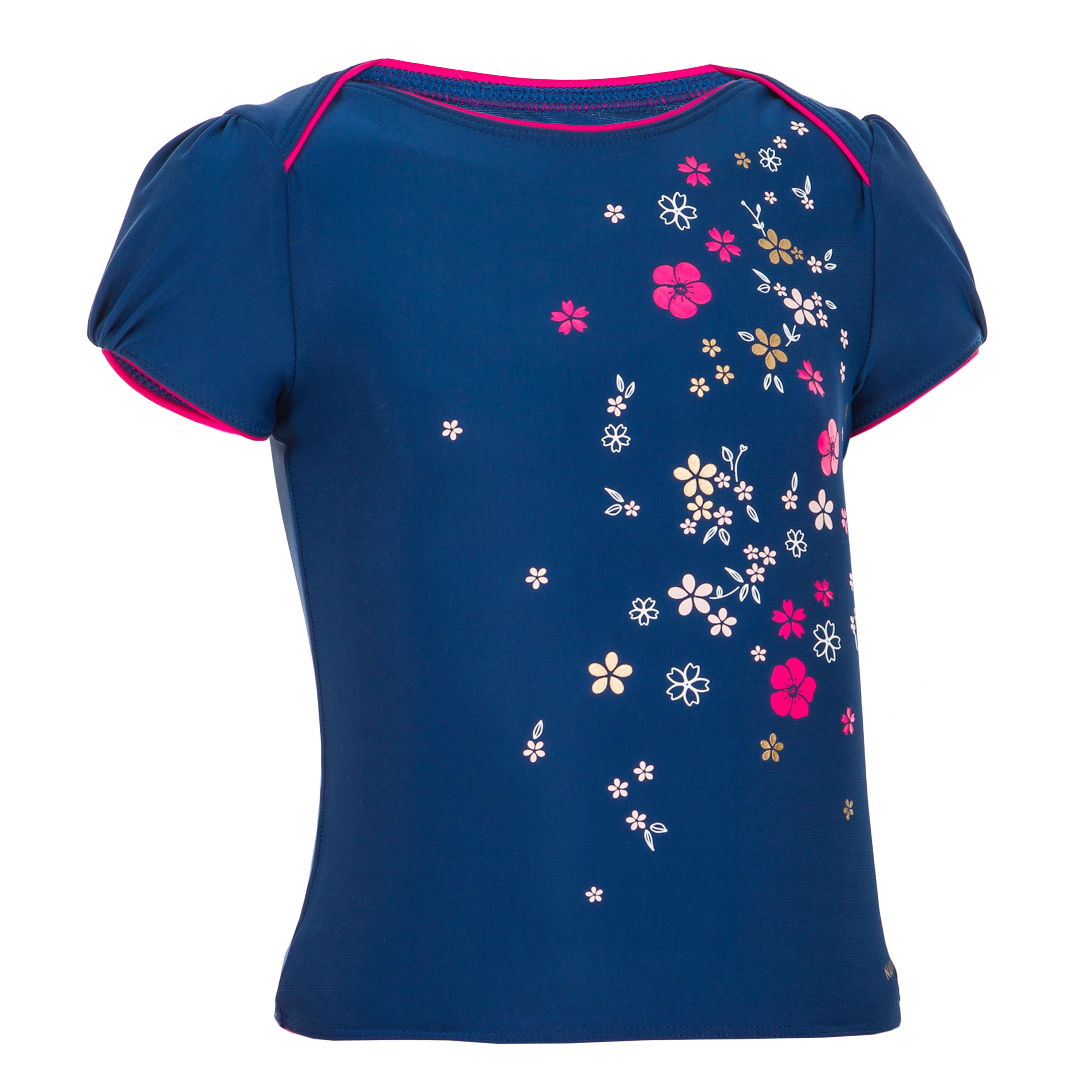 Top Playera Traje de ba o Nataci n Alberca Beb Ni a Azul