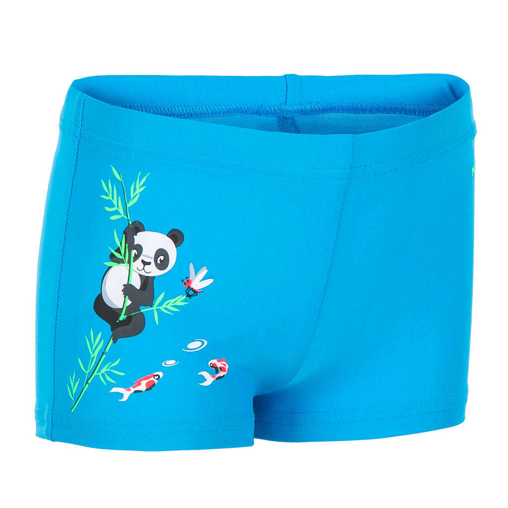 BABY / KIDS' SWIMMING BOXERS - BLUE ANIMAL PRINT