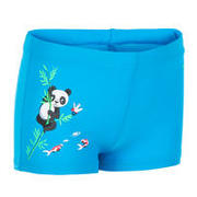 Baby Swimming Boxers Blue Panda Print