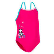Baby Girls Swimming One Piece Suit Pink With Panda Print