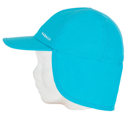 Casquette anti UV bébé nageur bleu