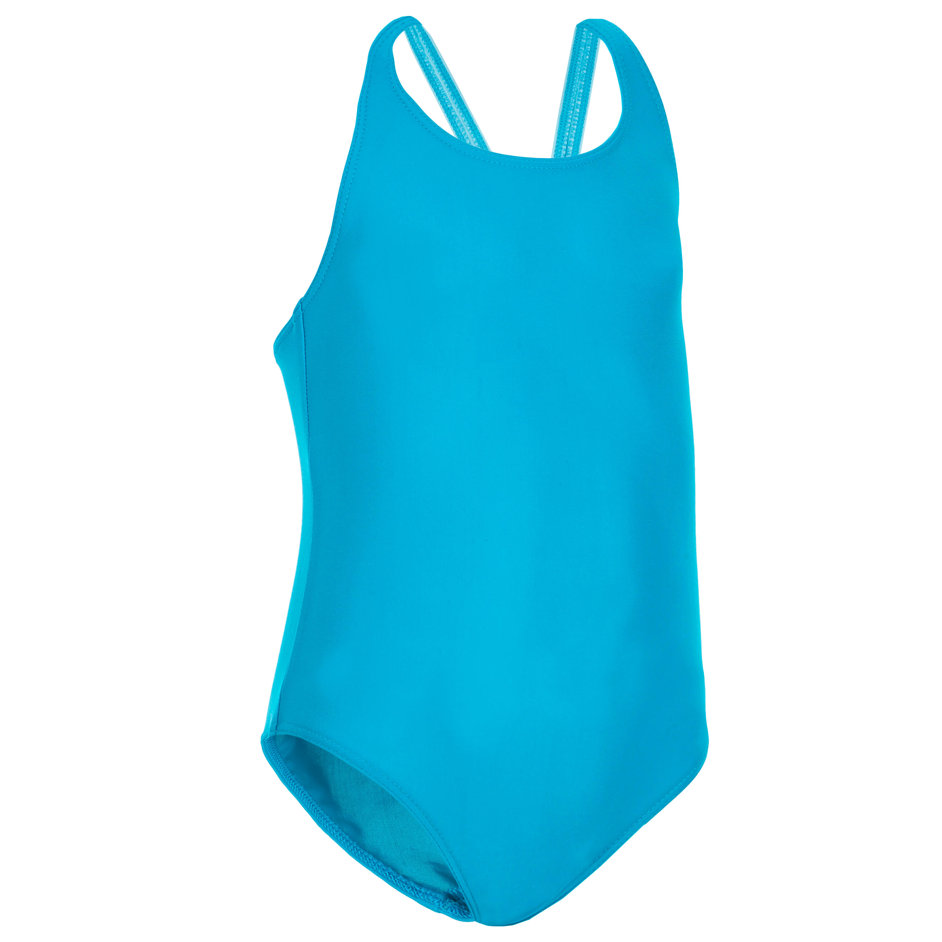 Baby Girl One Piece Swimsuit Soft & Sun Protection Blue