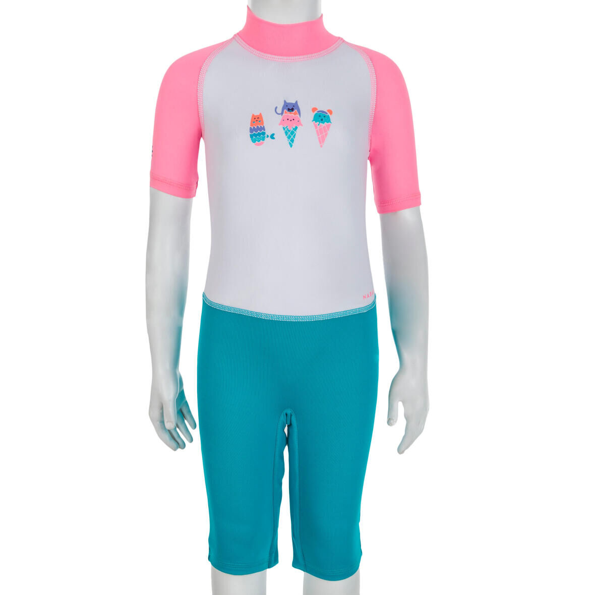 Shorty UV-Schwimmanzug SS - B rosa Eis 