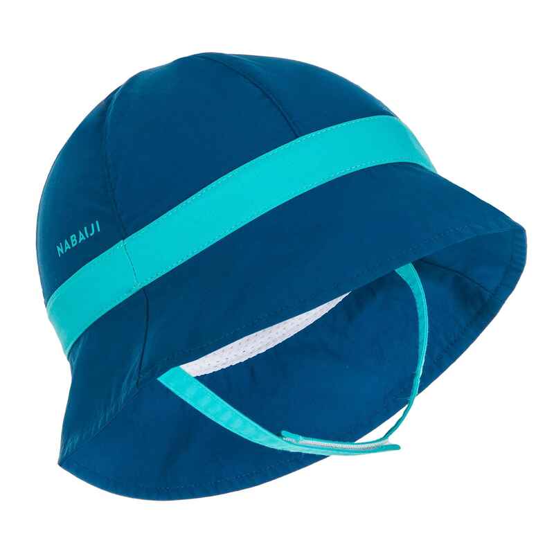 Baby Swimming UV Protection Hat - Blue - Decathlon