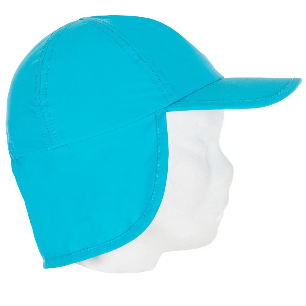 Casquette anti UV bébé nageur bleu