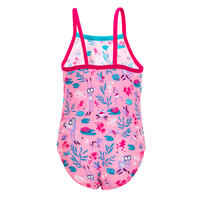 Baby Girls' One-Piece Swimsuit - Pink with Print