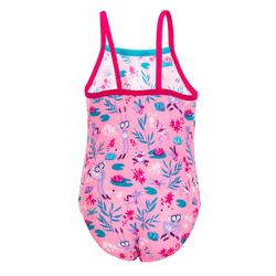 Maillot De Bain Bebe Fille Une Piece Rose Avec Imprime Flamingo Nabaiji Decathlon