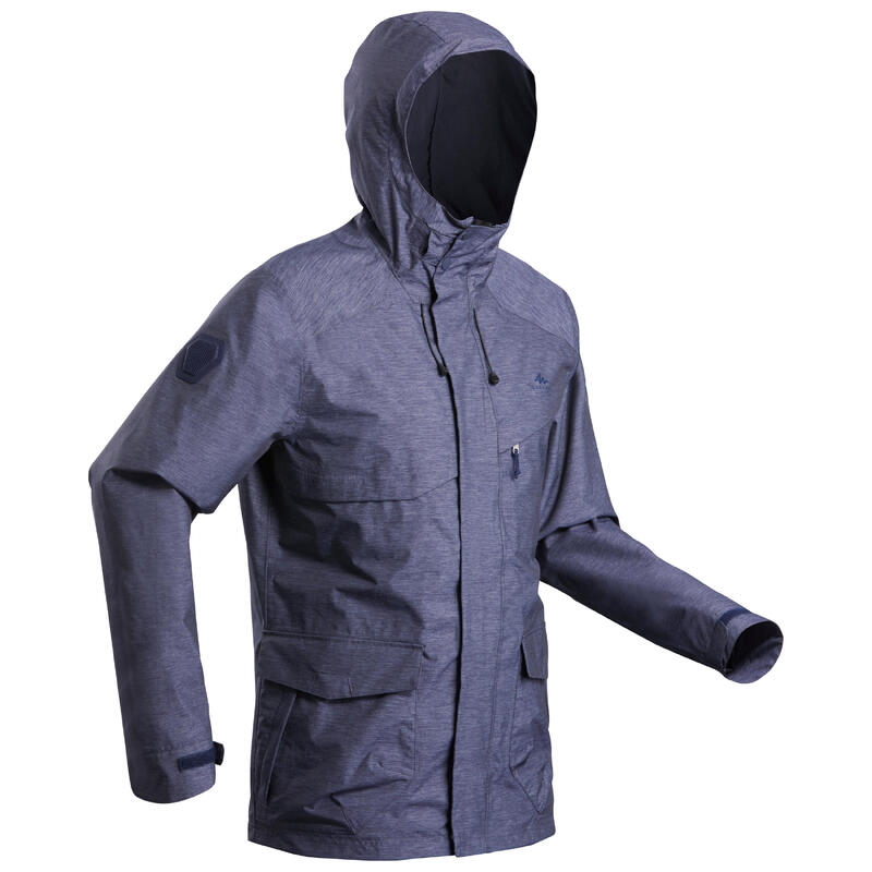 Parka impermeable de montaña y trekking con capucha Hombre Quechua NH550