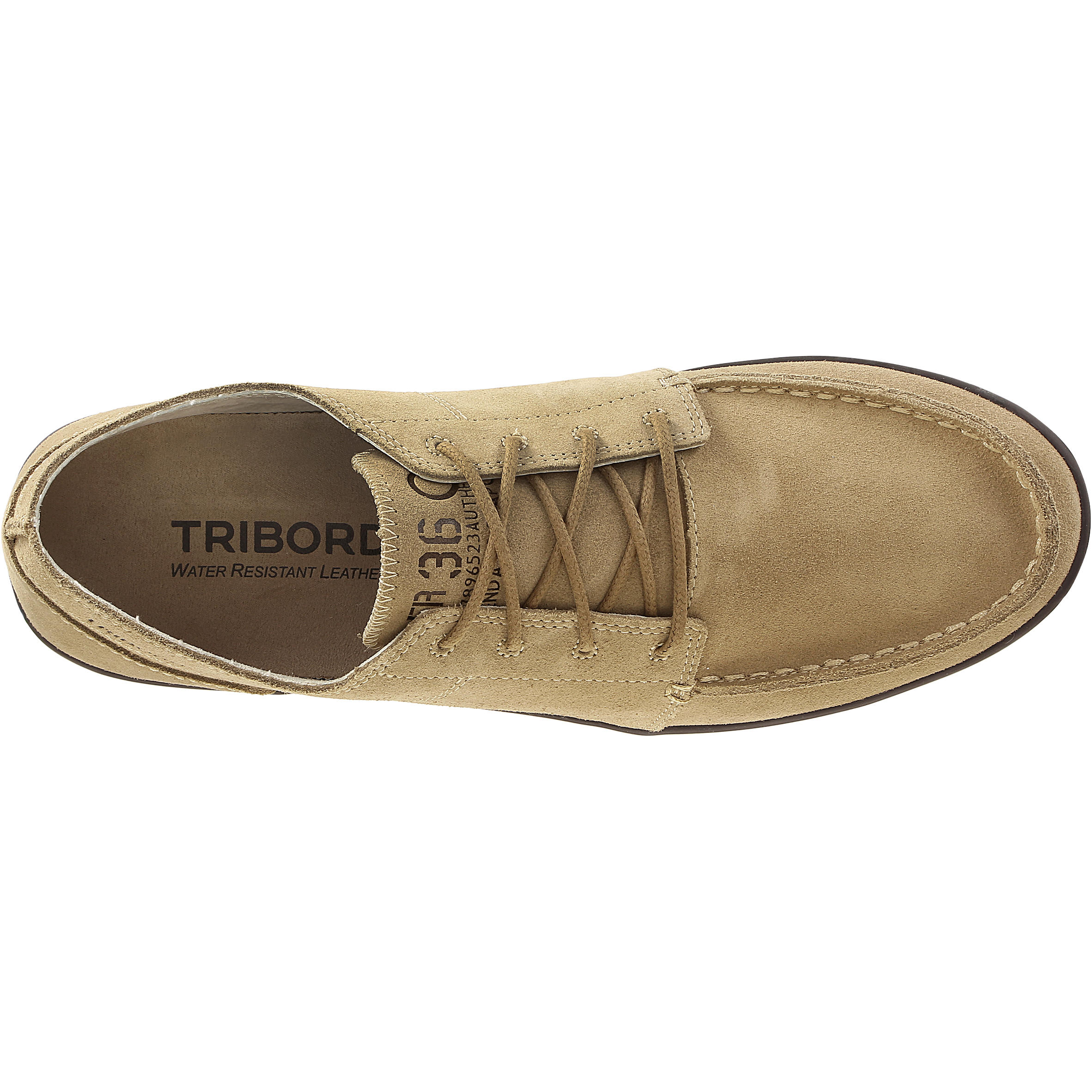 Kostalde Men's Leather Boat Shoes - Beige 4/7