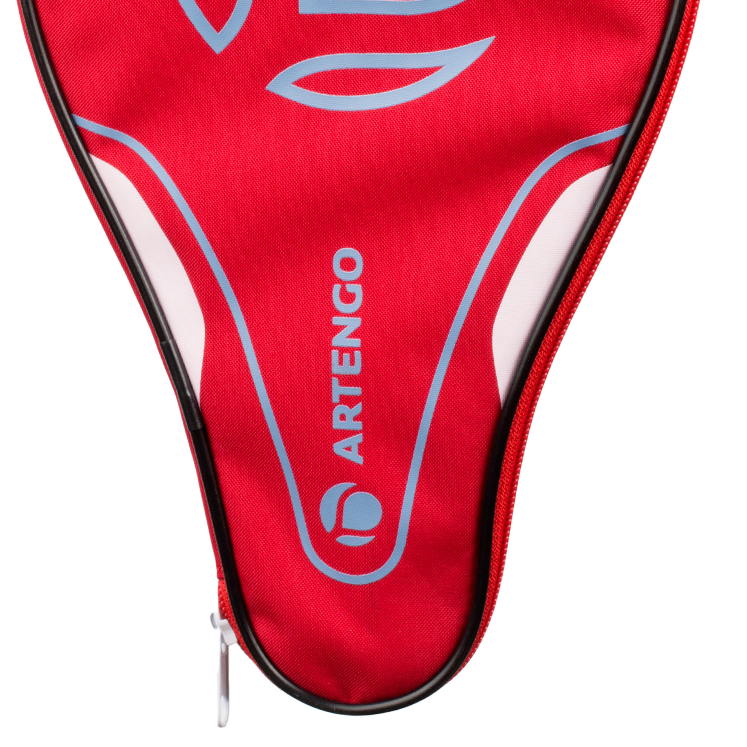 FC 700 Table Tennis Bat Cover - Red and Grey 4/10