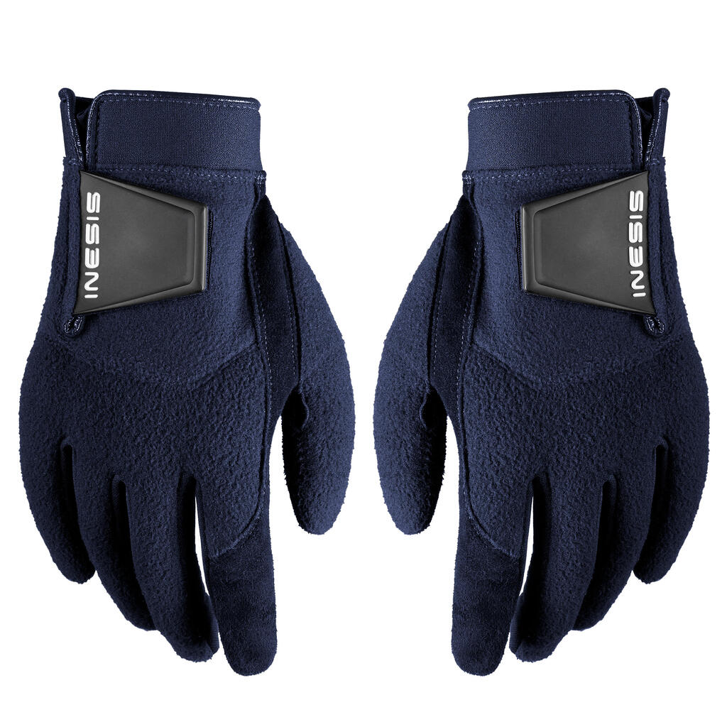 Women's golf pair of winter gloves - CW navy blue