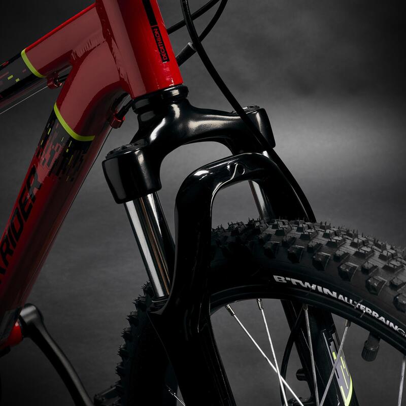 Bicicleta niños 20 pulgadas aluminio Rockrider ST 900 rojo 6-9 años