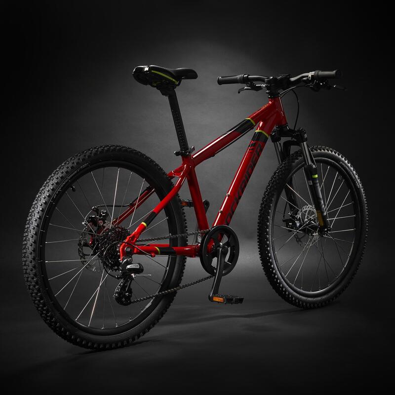 Mountainbike voor kinderen 9-12 jaar Rockrider ST 900 24 inch rood