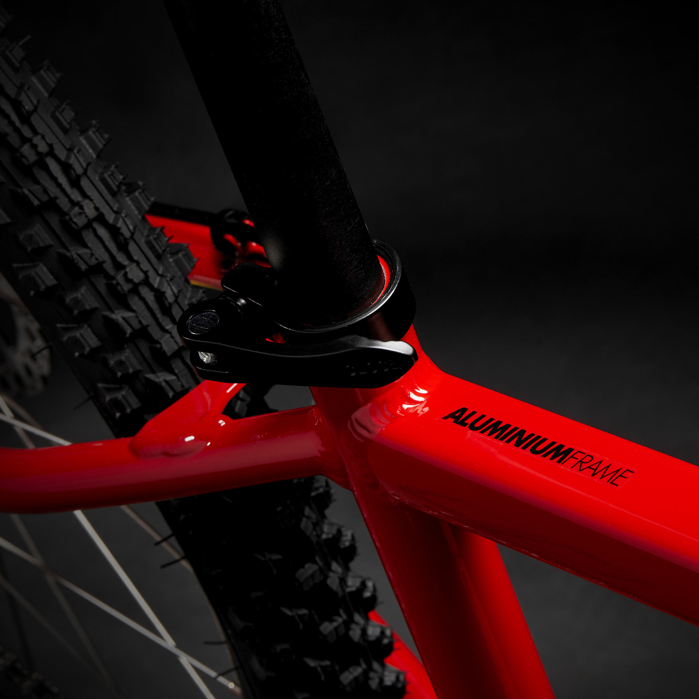 Kids' 24-inch lightweight aluminium mountain bike, red 14/23