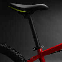 Kids' 24-inch lightweight aluminium mountain bike, red