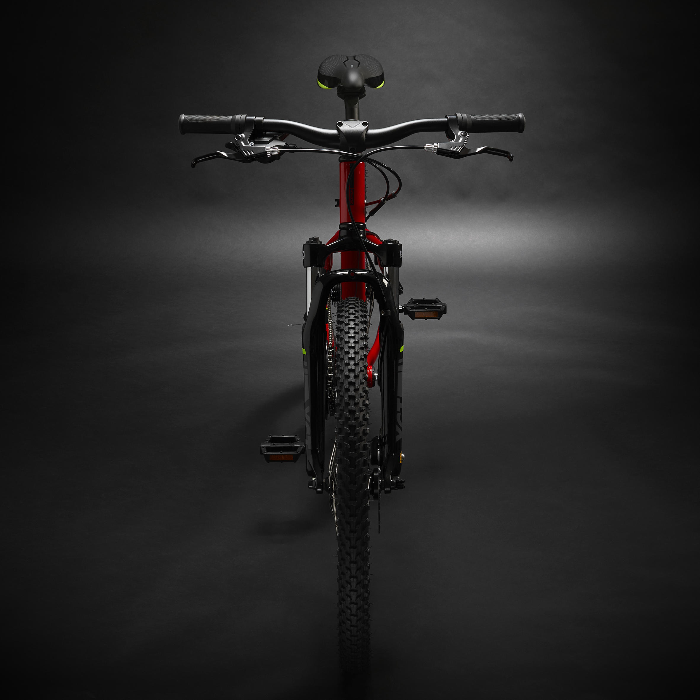 Kids' 24-inch lightweight aluminium mountain bike, red 4/23