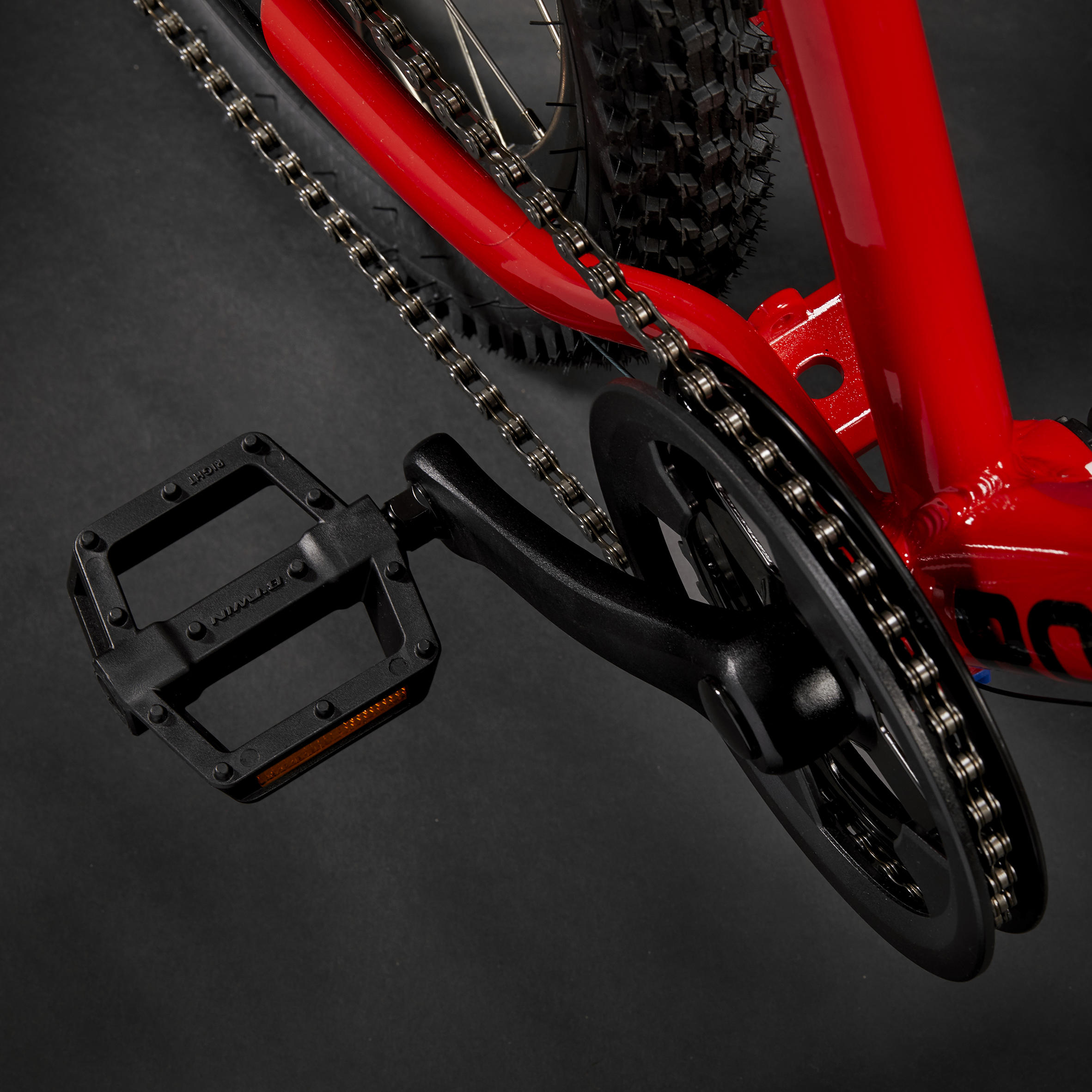 Kids' 24-inch lightweight aluminium mountain bike, red 12/23