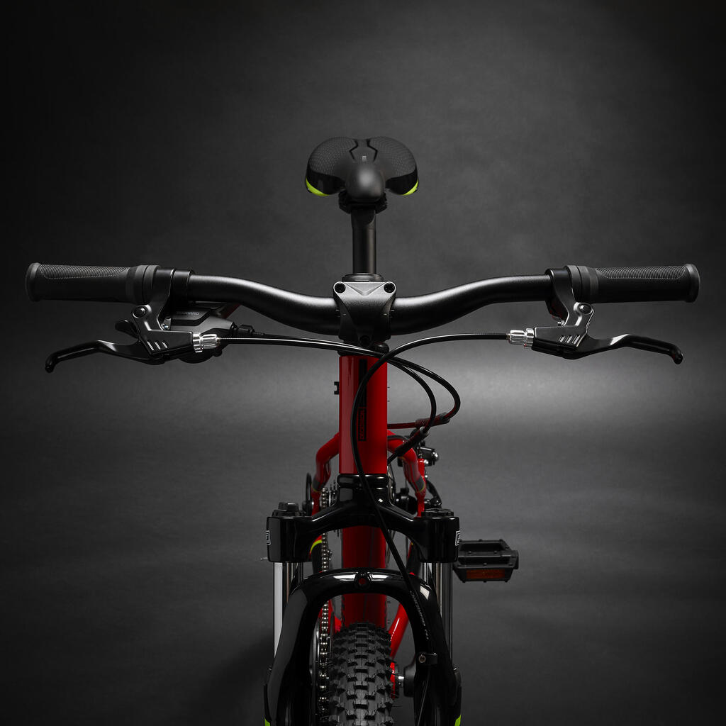 Horský bicykel ROCKRIDER ST 900 24-palcový pre deti od 9 do 12 rokov červený