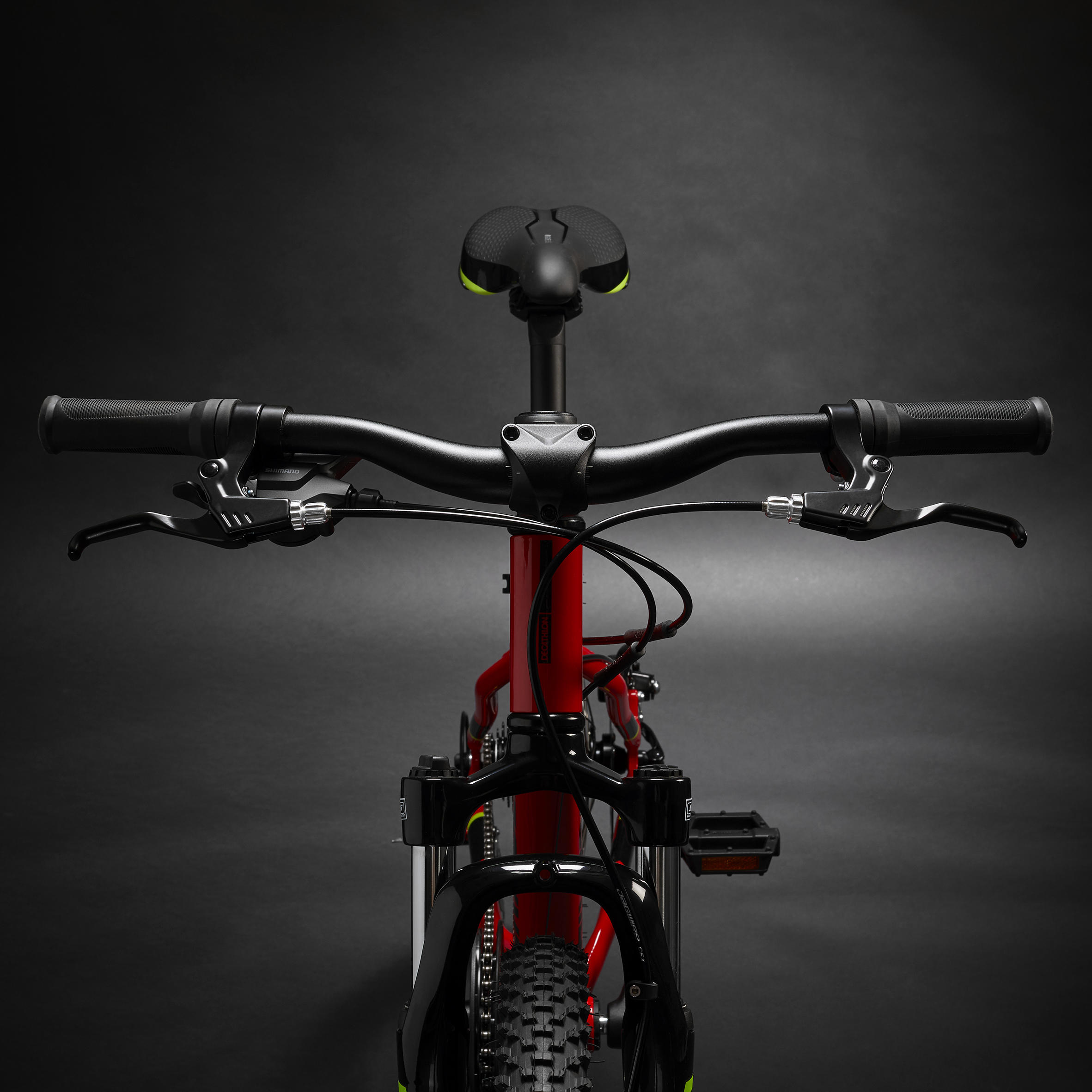 Kids' 24-inch lightweight aluminium mountain bike, red 8/23