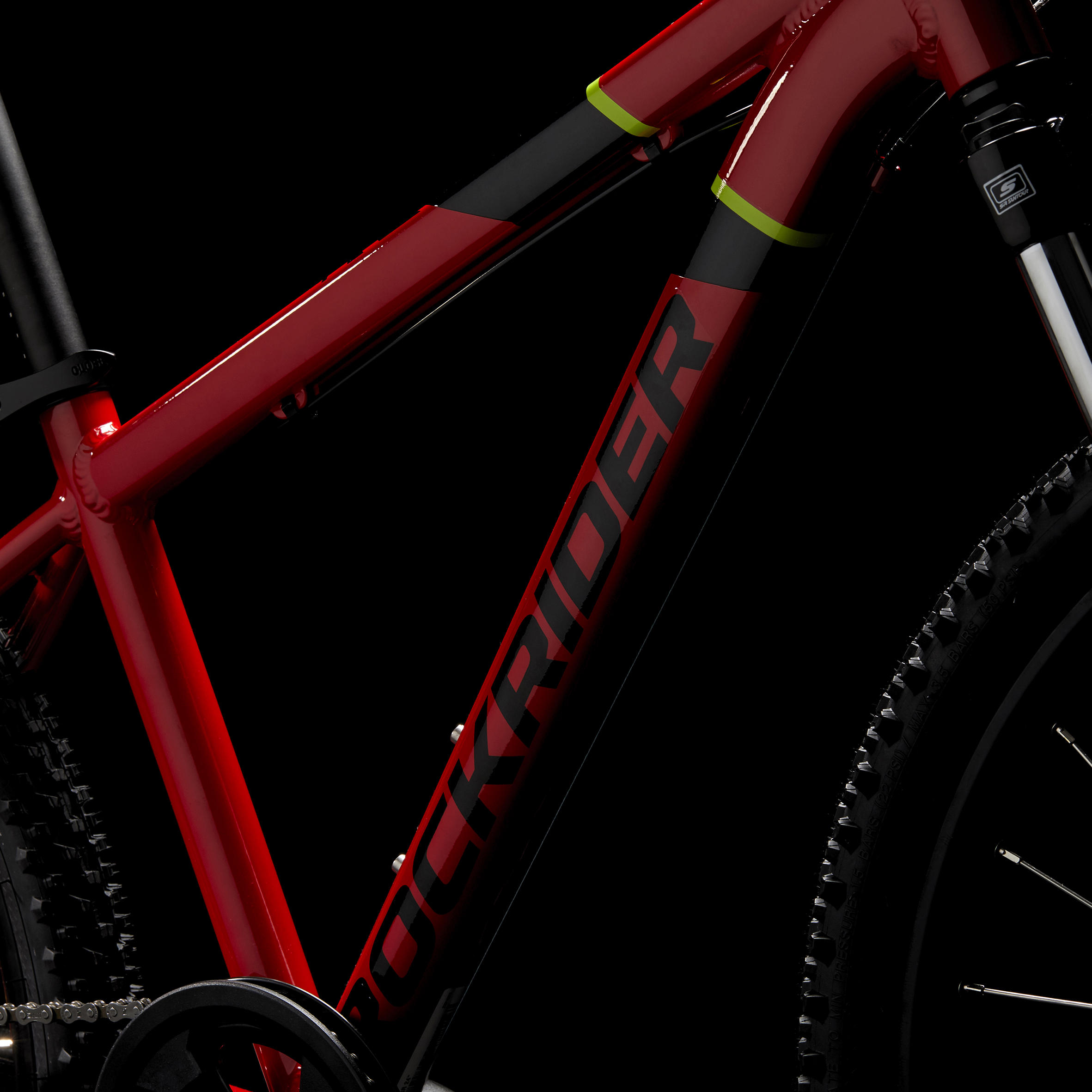 Kids' 24-inch lightweight aluminium mountain bike, red 13/23